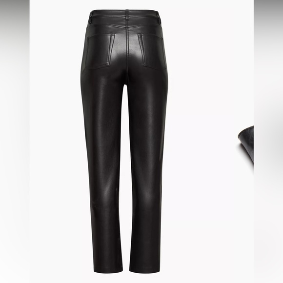 Wilfred High Waisted Black Melina Leather Pant Women’s Size 10 - Picture 2 of 5